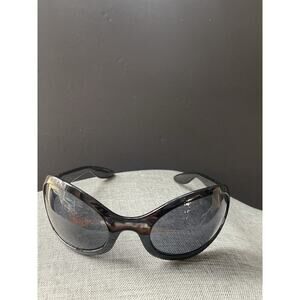 Womens Wide Frame Sunglasses Black Oversized Mod Streetwear Beach Coastal City